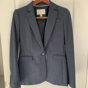 Banana Republic Navy wool suit blazer pants skirt